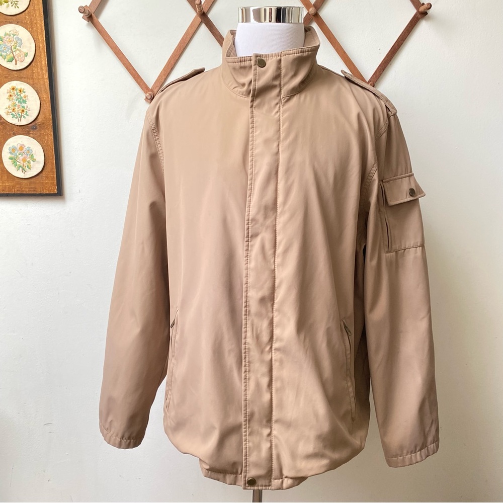 Wilsons Leather Tan Epaulette Jacket